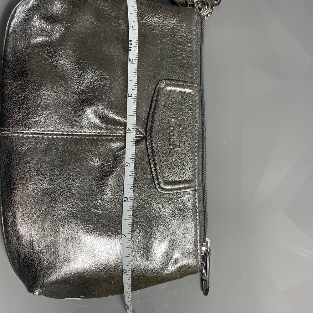 Coach Metallic Silver Wristlet - Picture 8 of 9